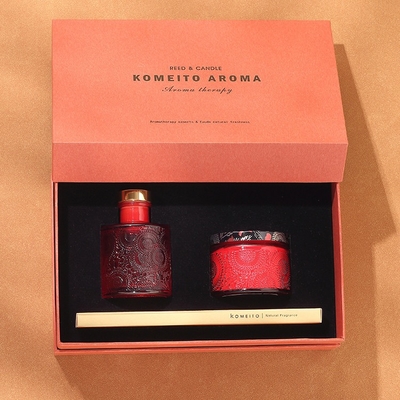 Luxury Private Label Fragrance Aroma Reed Diffusers And Scented Candle Gift Set